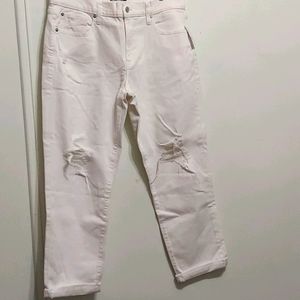White boyfriend Jeans